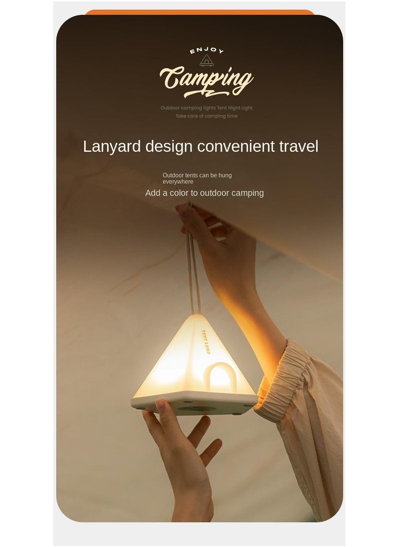Y&D Creative Camping Tent Night Light Bedroom Baby's Sleeping Bedside Night Light Green/White  - Image 5