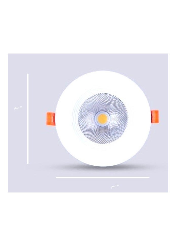 تيك لايت كشاف كوب ليد 7 وات 3500K اصفر (سبوت لايت) 30 حبة - Image 2