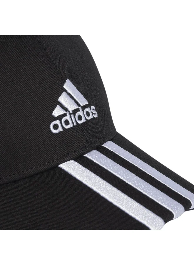 adidas كاب قطن تويل بيسبول يونيسكس بثلاث خطوط
