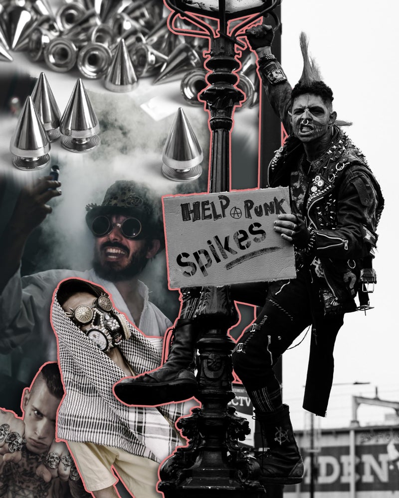 MoHern 200 Sets 9.5mm Spikes for Clothing, Studs and Spikes for Crafts, Metal and Silver Cone Spikes, Punk Spikes with Storage Box by MoHern - Image 5