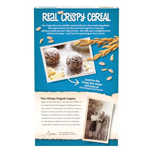 Nature's Path Organic Crispy Rice Cereal, 10 oz (Pack of 1), Gluten Free, Non-GMO - Image 3