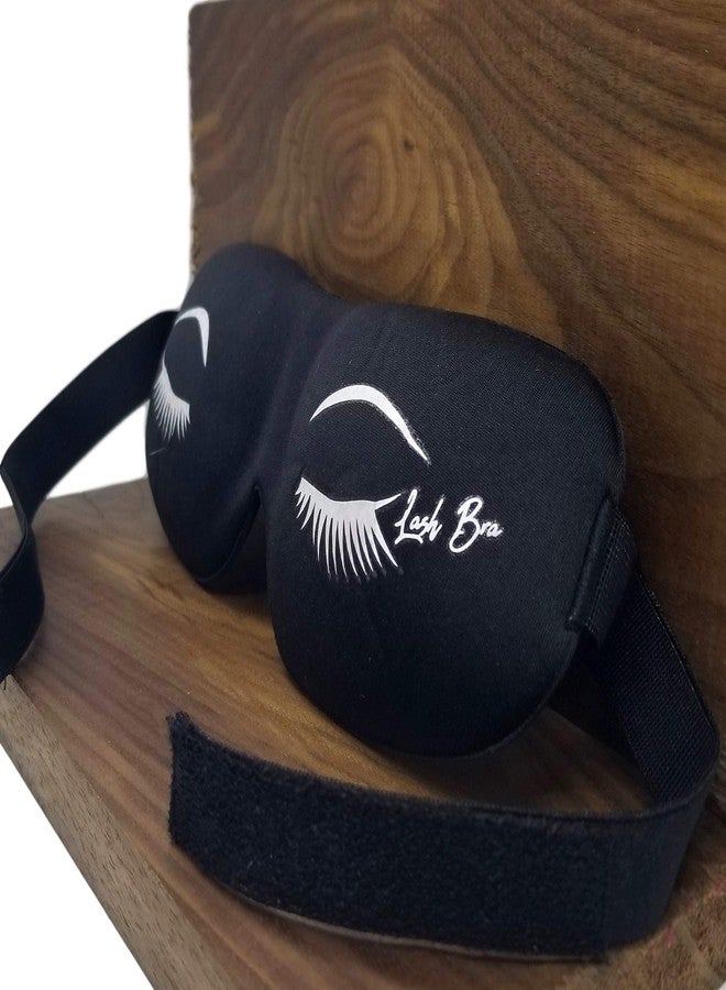 MBsupply Eyelash Extensions Aftercare Kit With Sealant, Brush, Spoolie and 3D Deep Contour Sleep Mask! Protects Volume Lashes While Sleeping - BLACK Lash Bra - Image 4