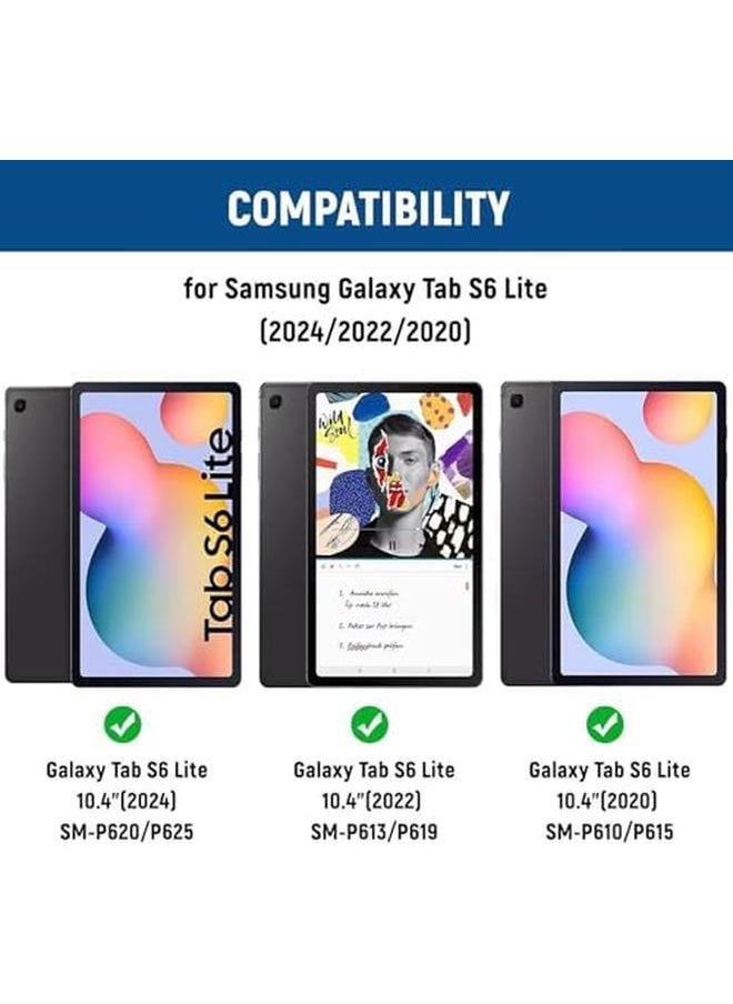 erorex - Samsung Galaxy Tab S6 Lite Case With Keyboard Bluetooth Keyboard Uk Layout And Samsung S6 Lite Tablet Case Keyboard Case For Samsung Tab S6 Lite 10.4” 2024 2022 2020 Black - Image 1