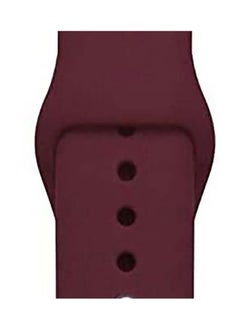 HEXABEX Apple Watch Band Apple Watch Strap Compatible with 46mm/45mm/44mm/49mm, Silicone Strap for Apple watch Series 7/6/SE/5/4/3 Dark Red  - Image 3