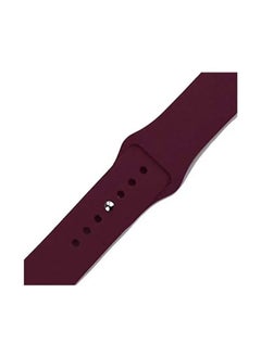 HEXABEX Apple Watch Band Apple Watch Strap Compatible with 46mm/45mm/44mm/49mm, Silicone Strap for Apple watch Series 7/6/SE/5/4/3 Dark Red  - Image 2