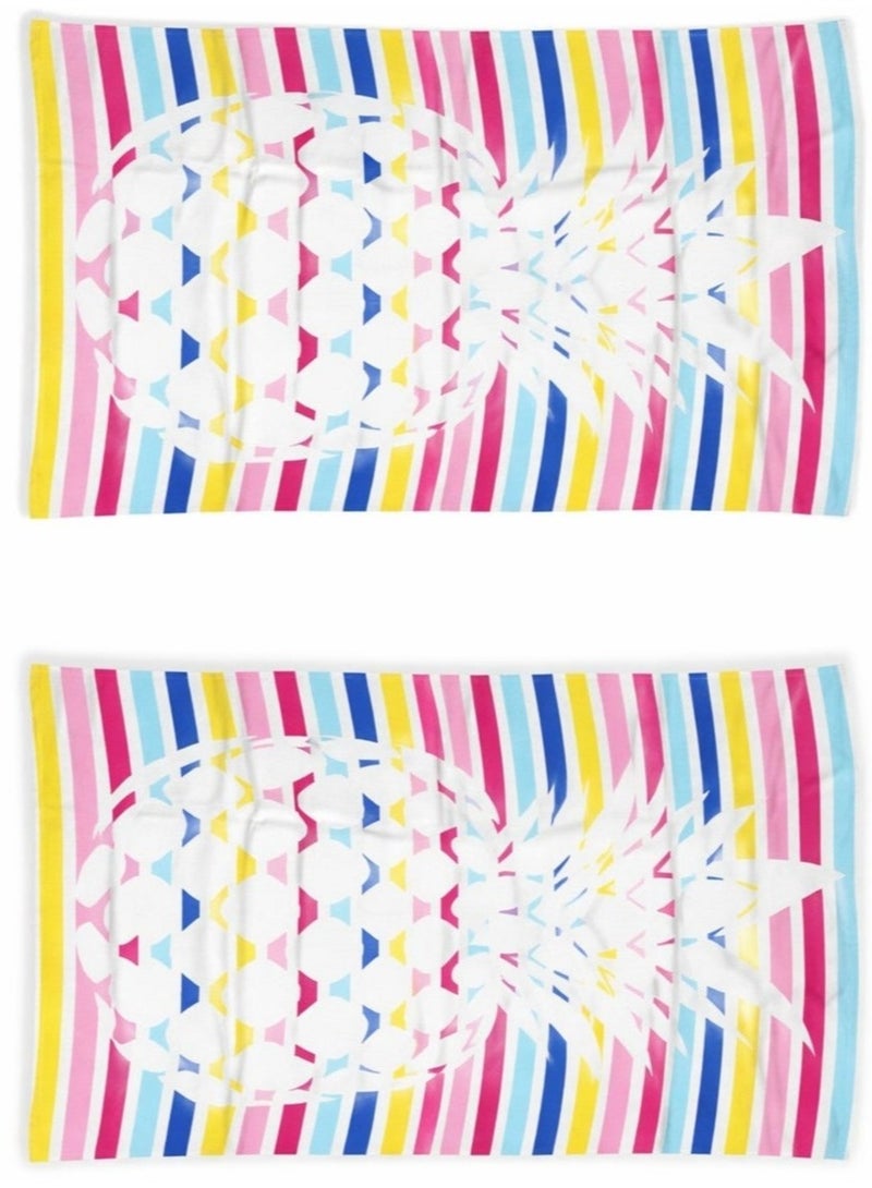Bliss Casa Printed Beach Towels (71x147 cm) - Extra Large Cotton Summer Pool  Highly Absorbent & Soft Towel - Image 1