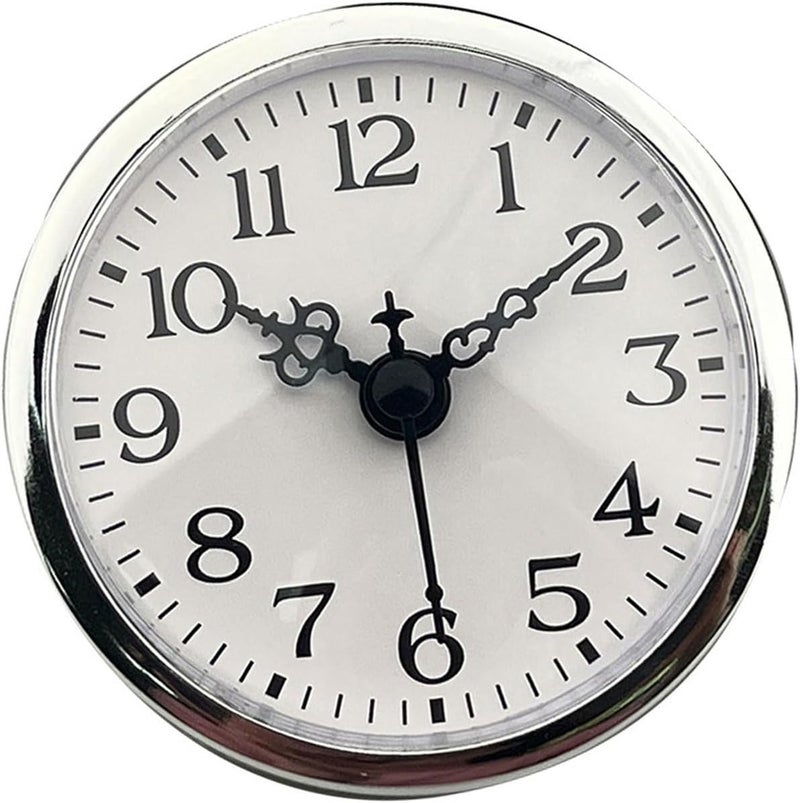 80mm Quartzs Clocks Insert, Craft Clock Movement Round Clock Head Inlaid Bells Cores with Arabic Numerals Clock Insert - Image 1