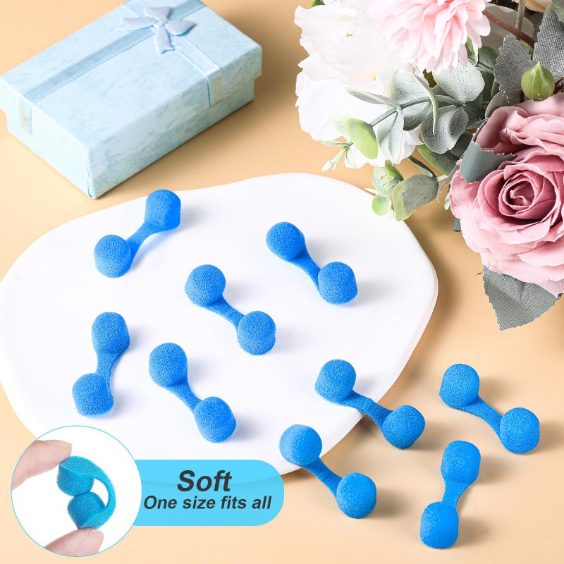 Tondiamo 100 Pieces Nose Plug Filter Disposable Nose Filter Sponge for Women Men Sunless Spray Tanning Outdoor Dust Construction Areas(Blue) - Image 4