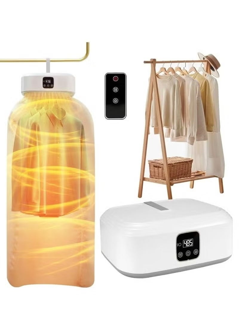 JAJEEK Portable Clothes Dryer – Mini Dryer Machine, Upgraded Compact Design, 20min to 2H Quick Drying, Foldable, Energy-Efficient, Ideal for Home, Travel, & Apartments – Lightweight, Easy Storage  - Image 1