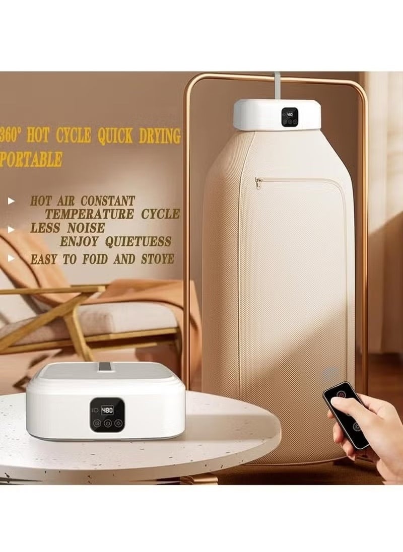 JAJEEK Portable Clothes Dryer – Mini Dryer Machine, Upgraded Compact Design, 20min to 2H Quick Drying, Foldable, Energy-Efficient, Ideal for Home, Travel, & Apartments – Lightweight, Easy Storage  - Image 3