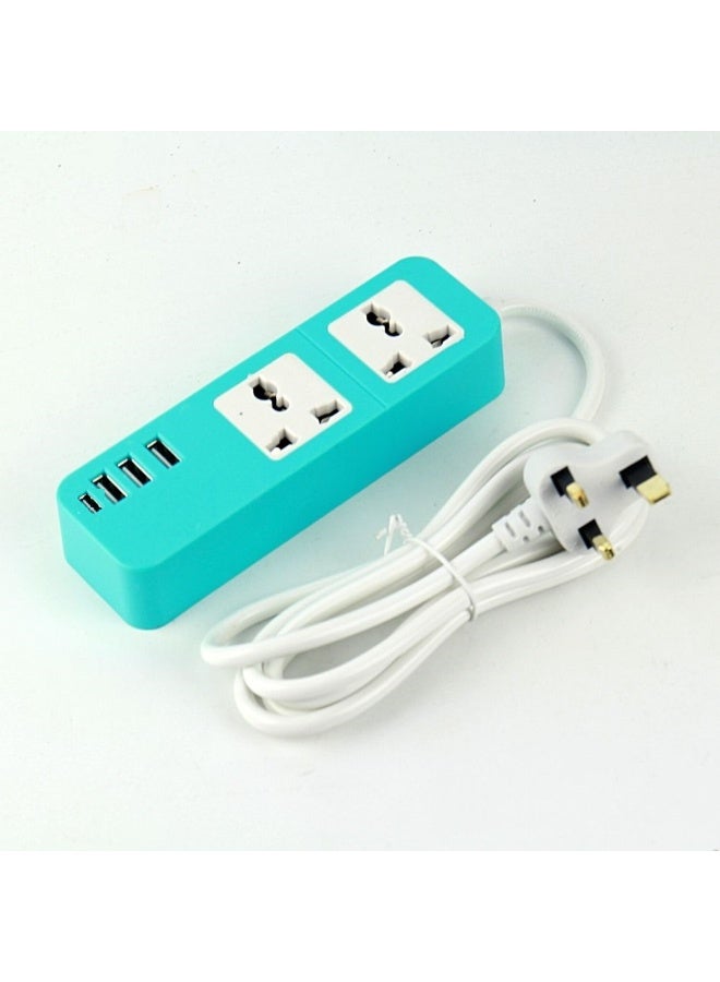 فكسر وصلة طاقة FIXER Socket بثلاثة منافذ USB وC وكابل بطول 2 متر - شريط طاقة متعدد الوظائف - Image 2