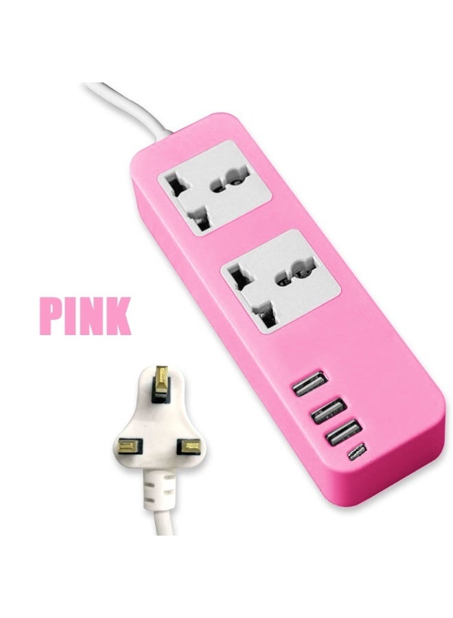 فكسر وصلة طاقة FIXER Socket بثلاثة منافذ USB وC وكابل بطول 2 متر - شريط طاقة متعدد الوظائف - Image 3