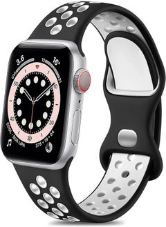Strap Silicone Sport Band For Apple Watch Ultra 49mm / 45mm / 44mm / 42mm Series 1/2/3/4/5/6/7/8/SE Replacement Strap Wristband Bracelet Compatible with 42 mm / 44 mm / 45 mm / 49 mm