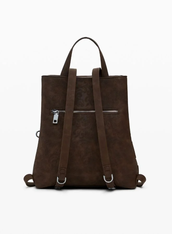 ديسيجوال حقيبة ظهر متوسطة الحجم من الجلد الصناعي