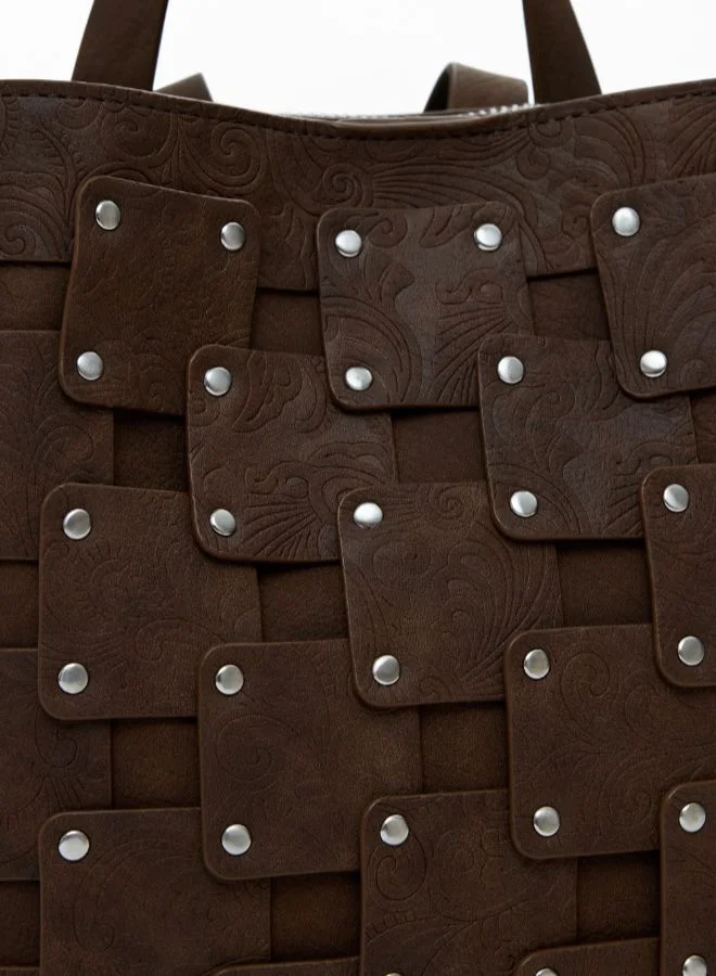 ديسيجوال حقيبة ظهر متوسطة الحجم من الجلد الصناعي