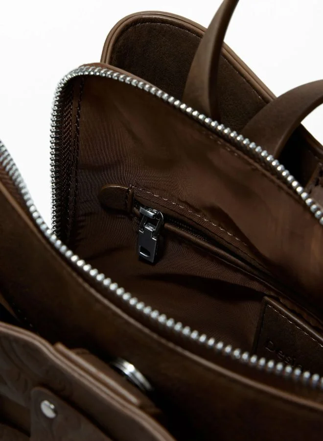 ديسيجوال حقيبة ظهر متوسطة الحجم من الجلد الصناعي