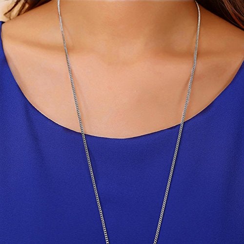 VIISHOW Women's Loose Casual Short Sleeve Chiffon Top T-Shirt Blouse Blue M - Image 3