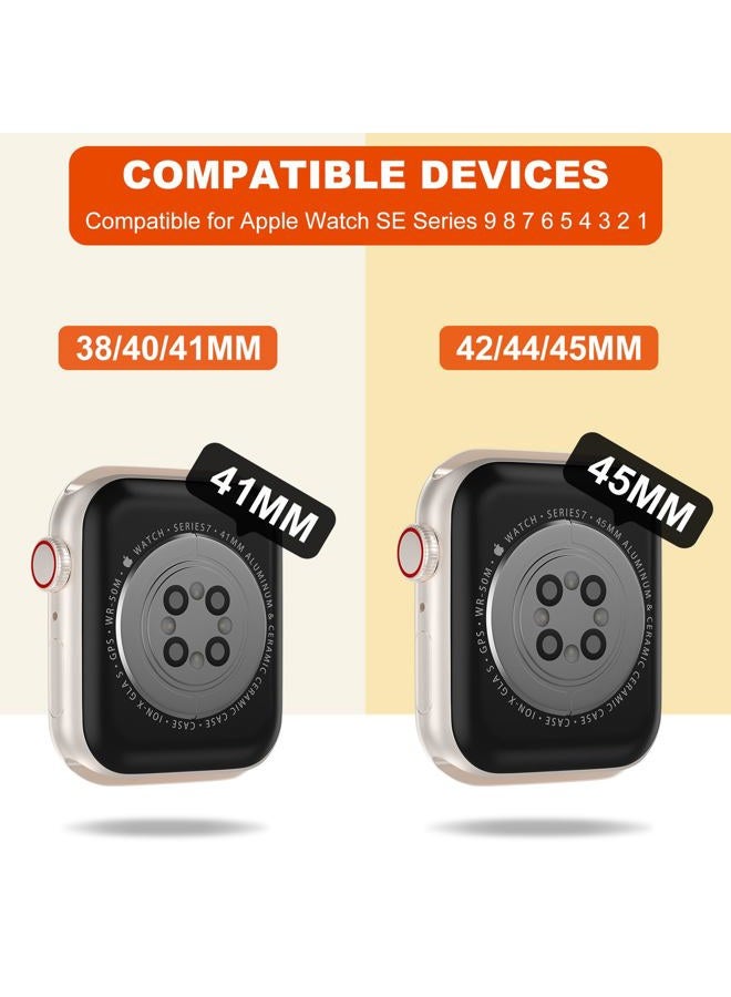 XYF Compatible for Crystal Clear Apple Watch Ultra 2 Bands, 49mm Bumper Case Men Women Jelly Cover Strap for iWatch Ultra 2/1 Series 9 8 7 SE 6 5 4 3 2 1 (Neon Clear Orange, 49) - Image 3