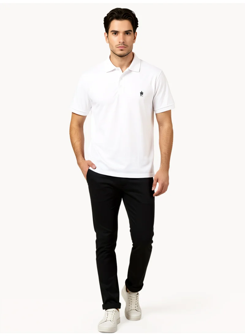فرنش كونكشن Short Sleeve Cotton Polo T-Shirt