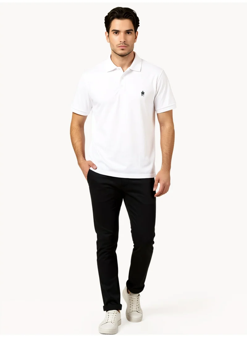 French Connection White/Marine Short Sleeve Regular Polo for Men | Best Price UAE