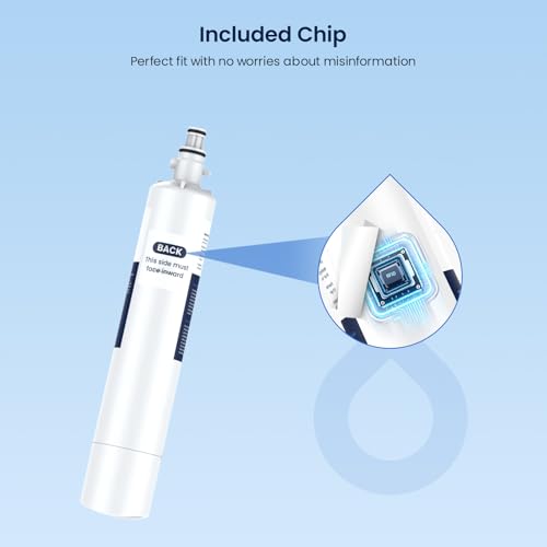 GLACIER FRESH Replacement for RPWFE RPWF Builtin CHIP Refrigerator Water Filter Compatible with GFE28GYNFS GFE28GELDS PFE28KELDS PFE28KYNFS GFD28GELDS PWE23KELDS PWE23KMKES 1 Pack - Image 3