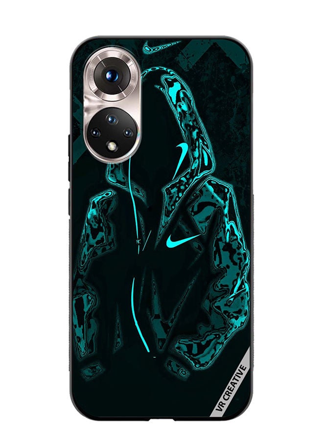 VR CREATIVE Protective Case Cover For Honor 50 Mask Guy In Green Jacket Design Multicolour
