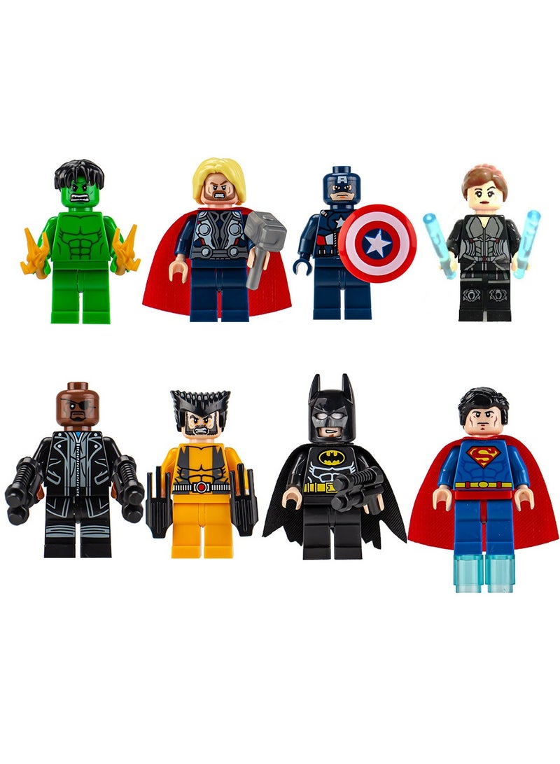 MissTiara 12-Piece Marvel Avengers Series Superhero Mini Action Figures Set, High Quality Mini Figures Series Stitching Toys Playsets for Collectors and Kids (Captain America/Thor/Doctor Strange/Iron Man) - Image 2