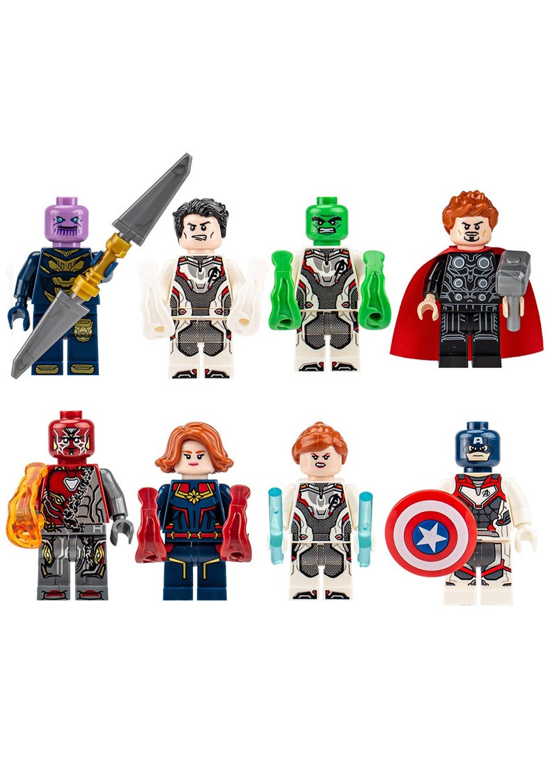 MissTiara 12-Piece Marvel Avengers Series Superhero Mini Action Figures Set, High Quality Mini Figures Series Stitching Toys Playsets for Collectors and Kids (Captain America/Thor/Doctor Strange/Iron Man) - Image 3