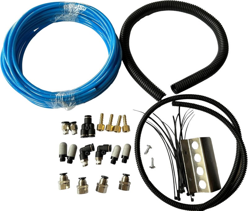 Glyqxa Universal 4 Point Differential Breather Kit for Toyota Landcruiser, Hilux, Prado, Navara, X-Trail, Mitsubishi Triton - Image 1