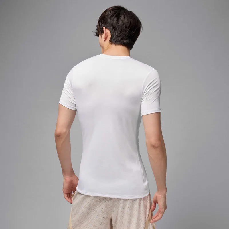 Jordan White Men's Sport Dri-FIT Training Base Layer Top for Men | Best Price UAE