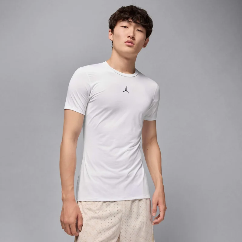 Jordan White Men's Sport Dri-FIT Training Base Layer Top for Men | Best Price UAE