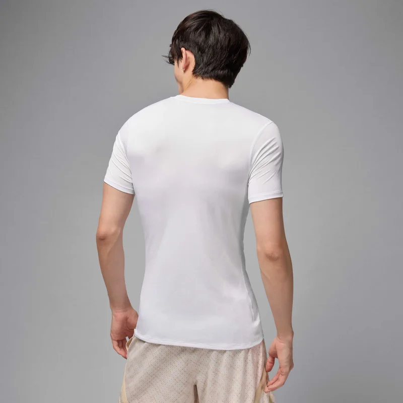 Jordan White Men's Sport Dri-FIT Training Base Layer Top for Men | Best Price UAE