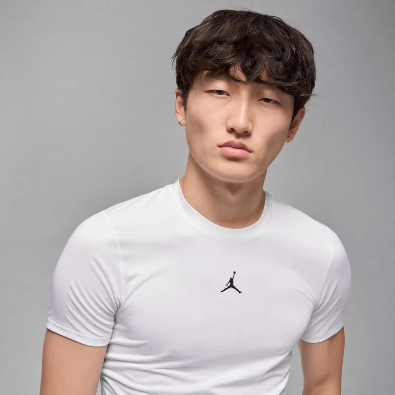 Jordan White Men's Sport Dri-FIT Training Base Layer Top for Men | Best Price UAE