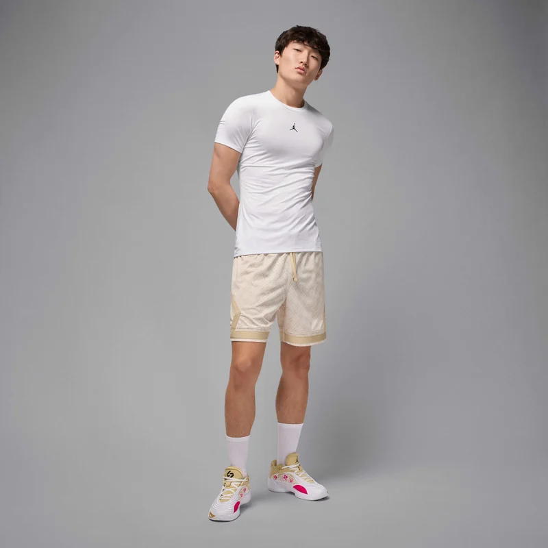 Jordan White Men's Sport Dri-FIT Training Base Layer Top for Men | Best Price UAE