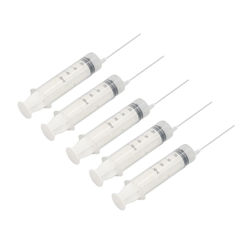 Ink Filling Syringe 50Ml Clear Scale Stainless Steel & Pp Plastic - Multi-Purpose Practical Use Injector Drawing Tool For Printer Cartridge Laboratory Sealing Lubrication - Image 4