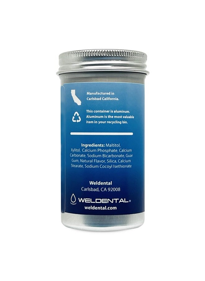WELdental Chew Brush Smile Toothpaste Tablets 120 Count Peppermint  - Image 2