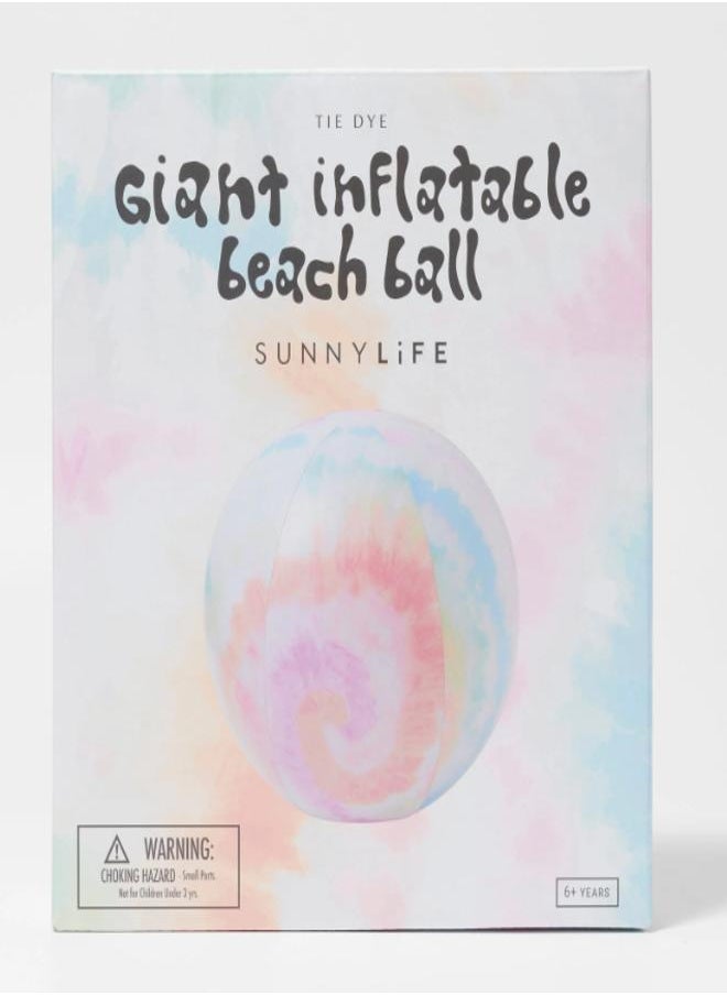SUNNY LIFE Inflatable Tie-Dye Beach Ball | Outdoor Play Toy for Kids | Giant Colorful Outdoor Water Toy for Pool, Garden and Party - Image 5