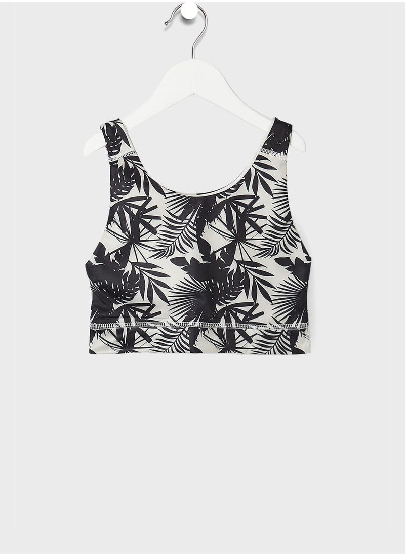 MANGO - Youth Palm Tree Crop Top - Image 1