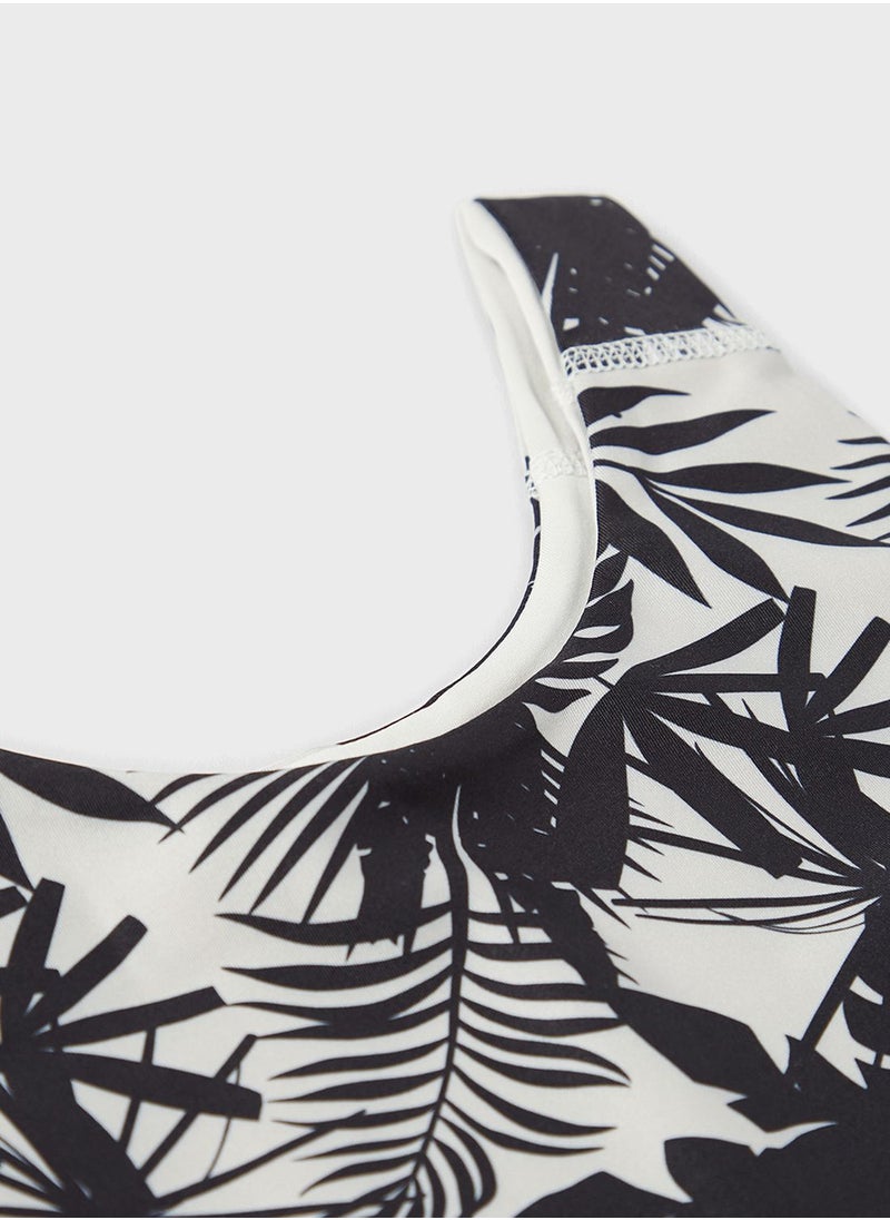 MANGO - Youth Palm Tree Crop Top - Image 1