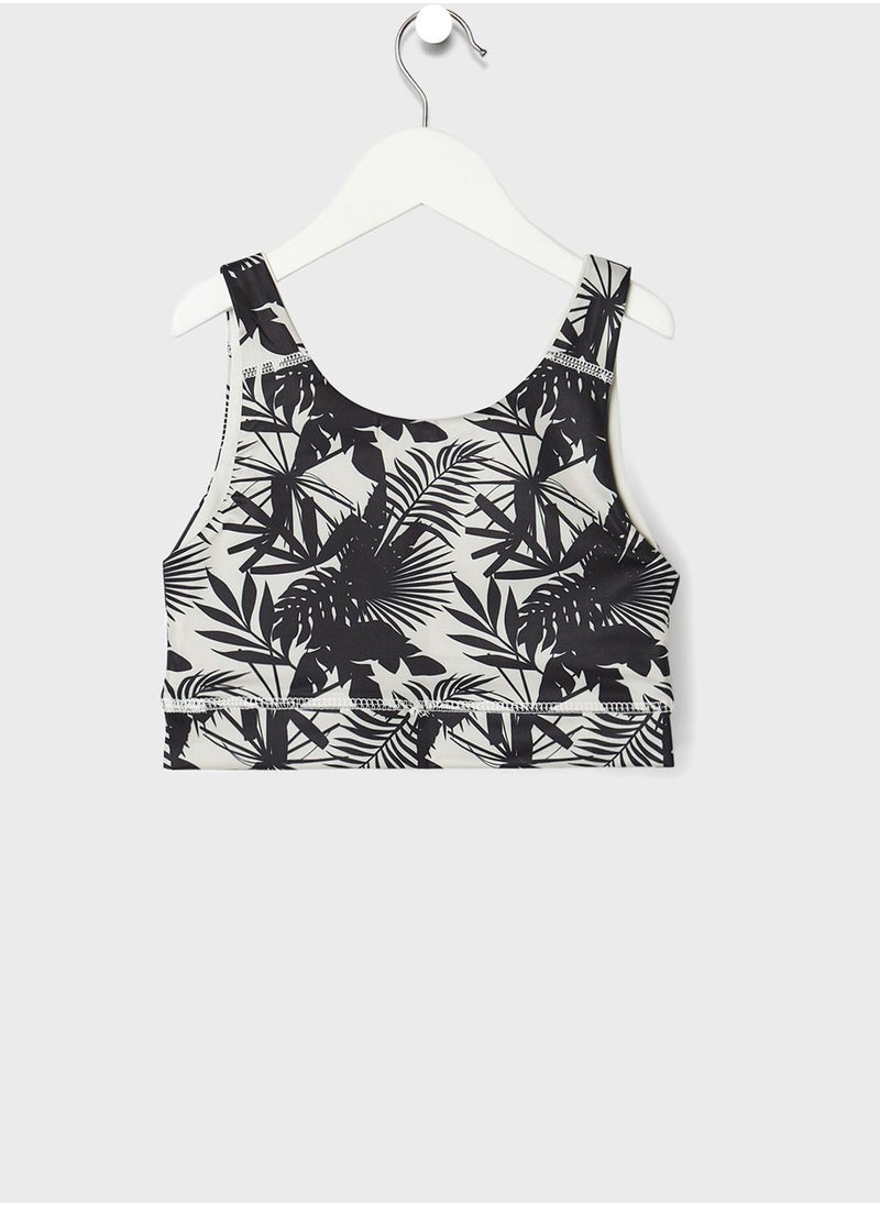 MANGO - Youth Palm Tree Crop Top - Image 1