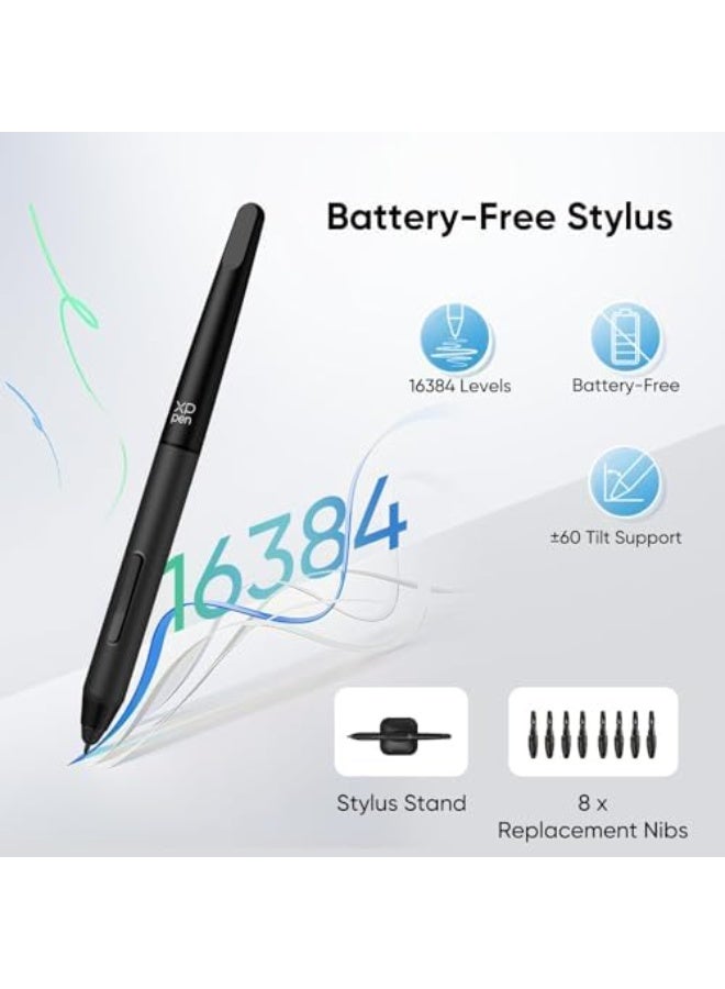 XP-PEN Deco 01 V3 Drawing Tablet with Stylus, 10×6" Digital Graphics Tablet, 16384 Pressure Levels, 8 Shortcut Keys - Image 2