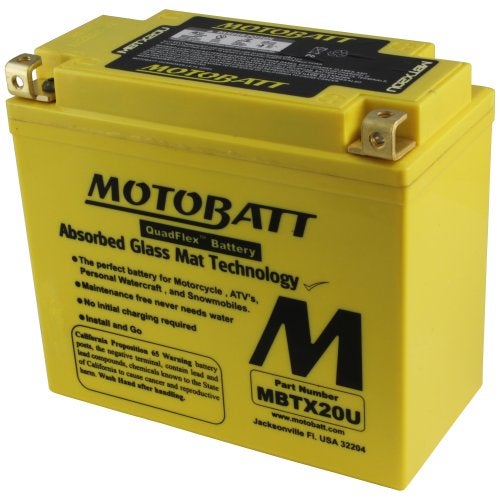 MotoBatt MBTX20U (12V 22.5 Amp) 335 CCA Factory Activated Maintenance Free QuadFlex AGM Battery - Image 4