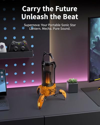 Gravastar Supernova Portable Bluetooth Speaker, LED Table Lamp Speaker, 9H Playtime, TWS Pairing, Wireless Speakers fo Party/Outdoor/Camping/Gifts - Image 3