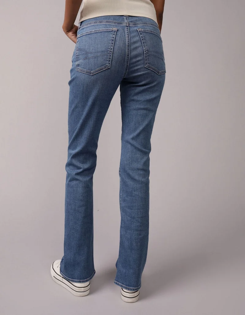 American Eagle AE Next Level Ripped Low-Rise Kick Bootcut Jean