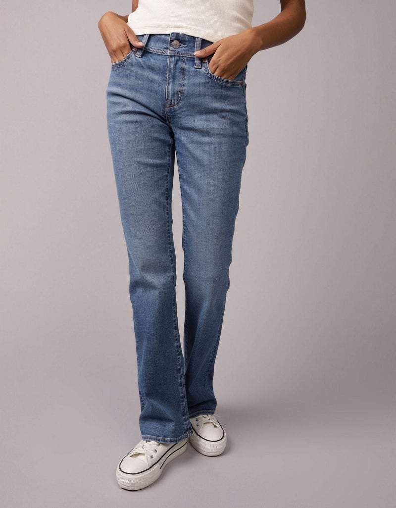 American Eagle AE Next Level Ripped Low-Rise Kick Bootcut Jean - Image 1