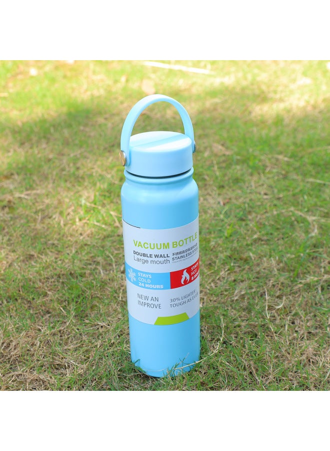 Lake Blue 304 Stainless Steel Insulated Cup Portable Outdoor Portable Sports Space Pot Insulated Cup Large Capacity Water Cup