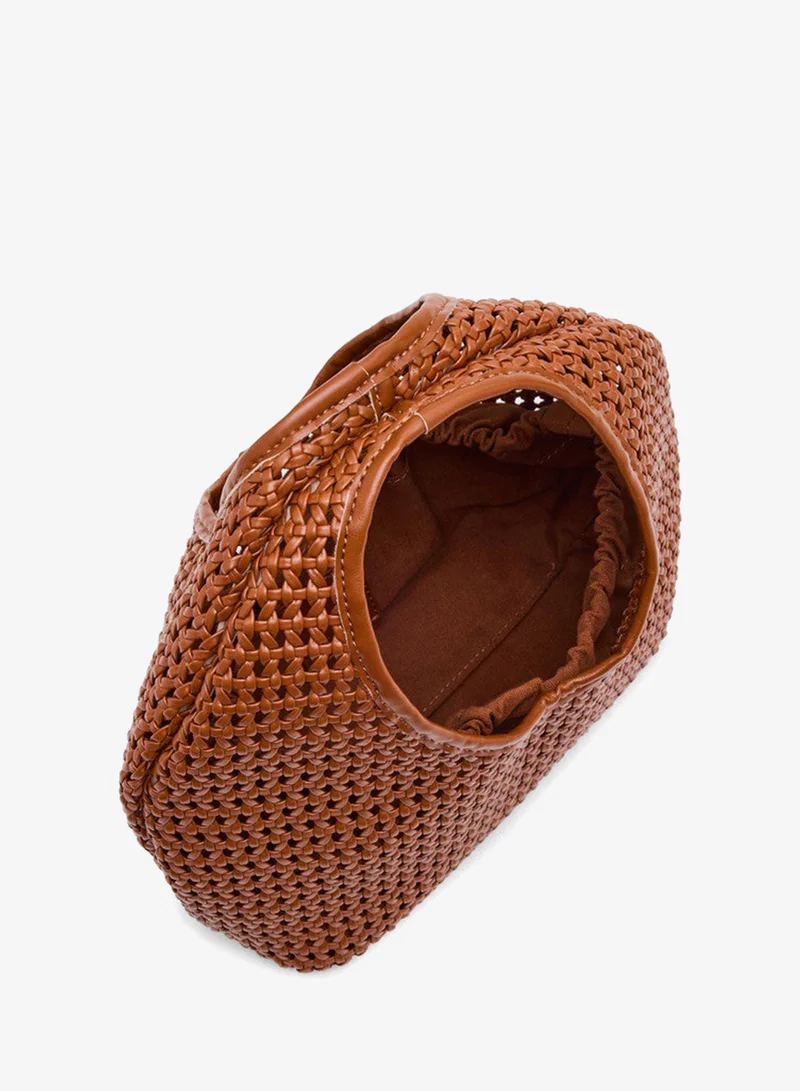 Steve Madden  Dahlia-W Bronze Women's Woven Satchel Bag for Women | Best Price UAE