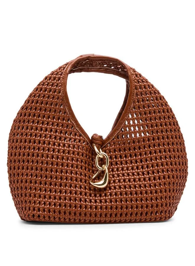 Dahlia-W Bronze Women's Woven Satchel Bag