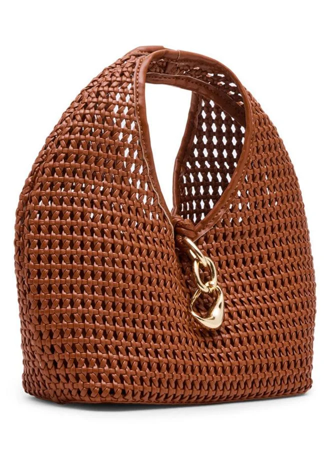Steve Madden  Dahlia-W Bronze Women's Woven Satchel Bag for Women | Best Price UAE