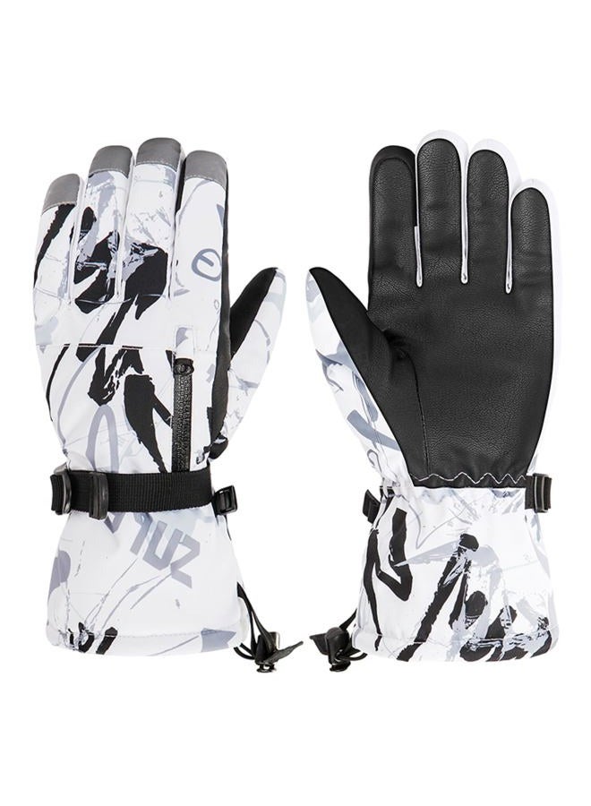 TRIWONDER Ski Gloves Kids Winter Gloves Touchscreen Warm Gloves Waterproof Snow Gloves for Children Snowboarding Skiing (XS(6-8 Years), Black) - Image 1